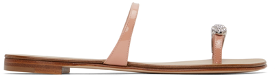 Giuseppe Zanotti Ring Leather Sandals In Pink