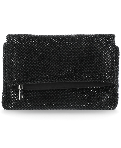 Inc International Concepts Averry Mesh Crystal Crossbody, Created For Macy's In Black Mesh