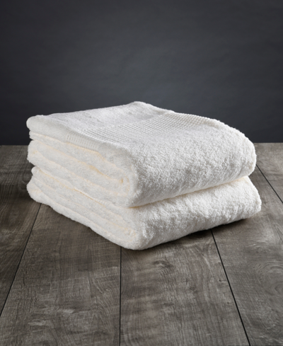 Delilah Home Resort Collection Organic Turkish Cotton 2-pc. Towel Set Bedding In Ivory