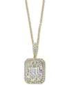 EFFY COLLECTION EFFY DIAMOND CLUSTER 18" PENDANT NECKLACE (1-3/4 CT. T.W.) IN 14K YELLOW GOLD