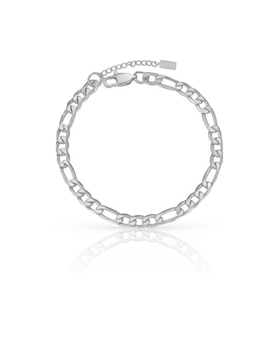 Ben Oni Classic Anti-tarnish Figaro Chain Bracelet In Silver Plated