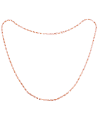 Macy's Diamond Accent Diamond Cut Necklace In Rose Gold