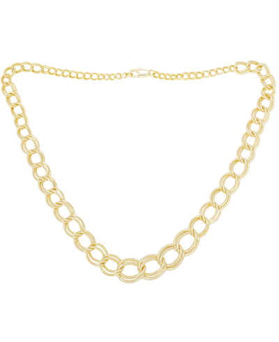 Macy's Diamond Accent Graduated Chain Necklace In Gold