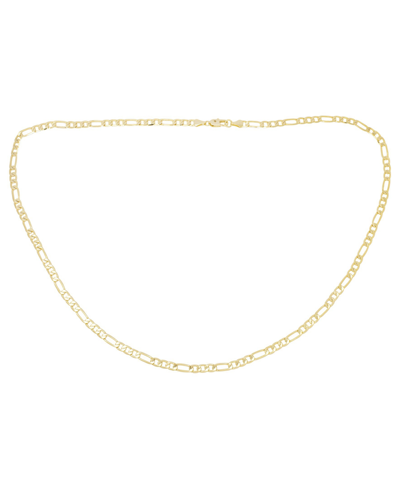 Macy's Diamond Accent Figaro Chain Necklace In Gold