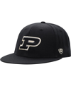 Top Of The World Men's  Black Purdue Boilermakers Team Color Fitted Hat In Black