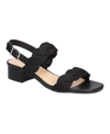 Easy Street Charee Womens Woven Open Toe Slingback Sandals In Black Woven