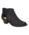 Easy Street Sunrise Cutout Bootie Sandal In Black