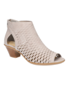 Easy Street Sunrise Womens Faux Suede Cut-out Booties In Gray