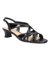 Easy Street Womens Tristen Heeled Sandals In Black