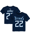 OUTERSTUFF TODDLER BOYS AND GIRLS DERRICK HENRY NAVY TENNESSEE TITANS MAINLINER PLAYER NAME AND NUMBER T-SHIRT