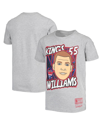 Mitchell & Ness Kids' Big Boys  Jason Williams Gray Sacramento Kings Hardwood Classics King Of The Court Pl