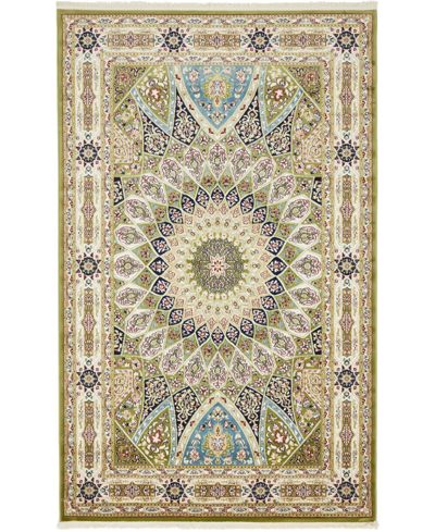 Bayshore Home Zara Zar9 5' X 8' Area Rug In Green