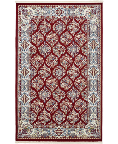 Bayshore Home Zara Zar6 5' X 8' Area Rug In Burgundy