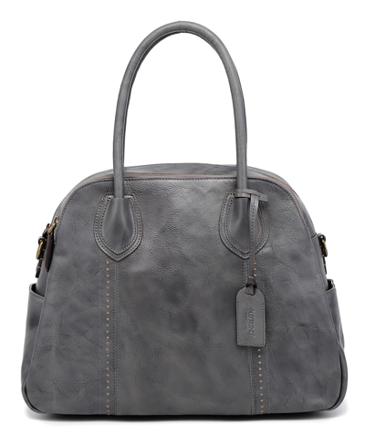 Old Trend Women's Genuine Leather Vintage-like Hobo Bag In Heather Gray