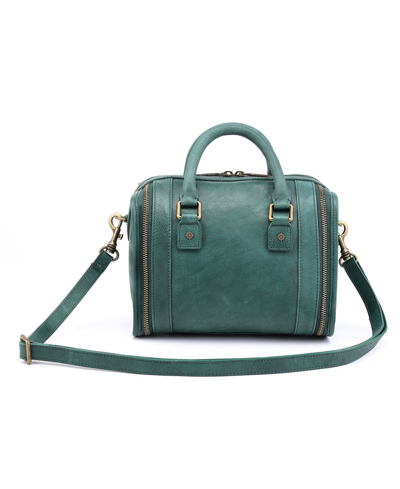 Old Trend Women's Genuine Leather Mini Trunk Crossbody Bag In Vintage-like Green