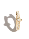 Jacquie Aiche 14kt Yellow Gold Diamond Mini Hoop Earring In Gold