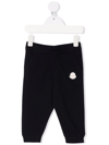 Moncler Logo-patch Tracksuit Bottom In Blue