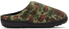 SUBU GREEN QUILTED CAMO SLIPPERS