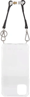 Alyx Transparent Small Leather Strap Iphone 11 Pro Case In Trasparent/black