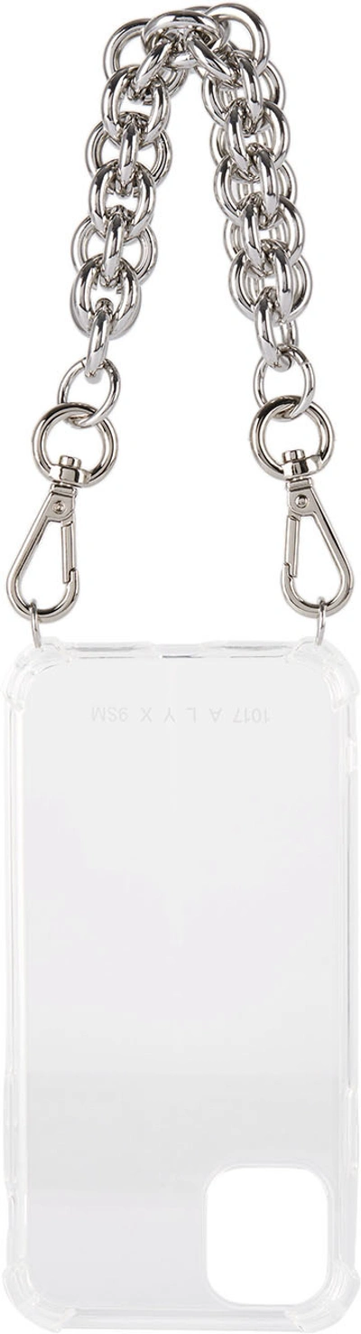 Alyx Transparent Chunky Chain Iphone 11 Case In Trasparent/silver