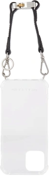 Alyx Transparent Small Leather Strap Iphone 11 Pro Case In Trasparent/black