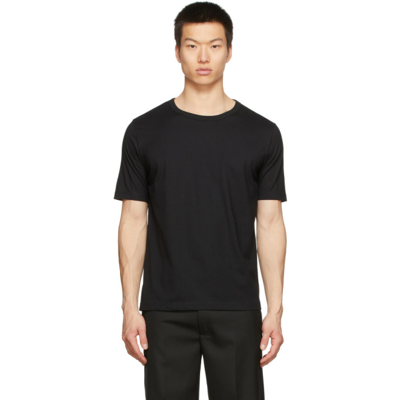 Séfr Luca Cotton-blend Jersey T-shirt In Black
