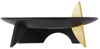 L'objet Black Kelly Behun Edition Leaf Flat Platter In Black, Gold