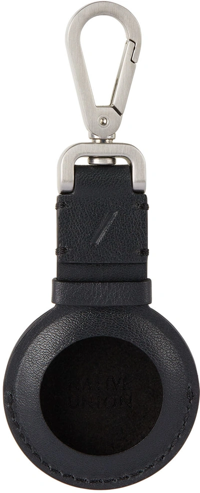 Native Union Black Classic Air Tag Holder Keychain Case