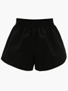 Jw Anderson Black Oversized Running Shorts In Black
