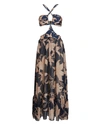 Patbo Stargazer Cutout Floral-print Chiffon And Stretch-jersey Maxi Dress In Multi