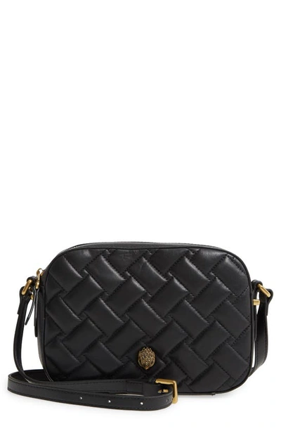 Kurt Geiger Kensington Quilted Leather Crossbody Bag In Black