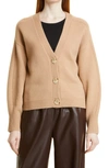 Loulou Studio Zanzibar Wool & Cashmere Cardigan In Camel