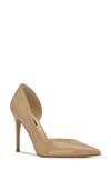 Nine West Women's Folowe Stiletto Pointy Toe Dress Pumps Women's Shoes In Light Natural Patent