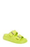Alexander Mcqueen Oversize Slide Sandal In Lime