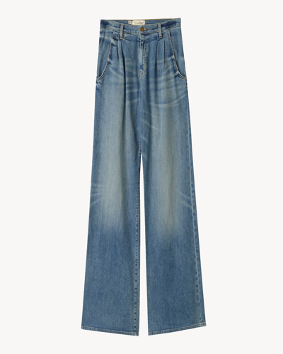 Nili Lotan Flora Trouser Jean In Faded Wash