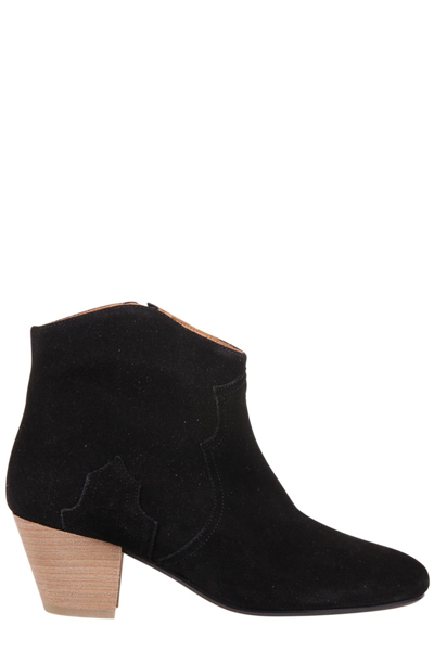 Isabel Marant Dicker Ankle Boots In Black