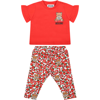 MOSCHINO MULTICOLOR SET FOR BABY GIRL WITH TEDDY BEARS