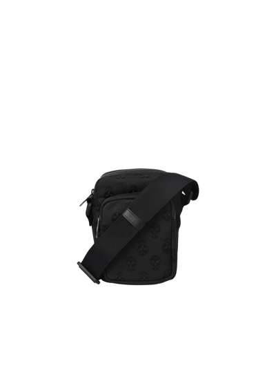 Alexander Mcqueen Jet-black Zip-up Messenger Bag