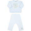 KENZO LIGHT-BLUE TRACKSUIT FOR BABY BOY WITH TIGER