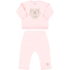 KENZO PINK TRACKSUIT FOR BABY GIRL WITH TIGER
