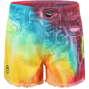 BARROW MULTICOLOR SHORTS FOR GIRL WITH LOGO