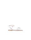 Red Valentino Woven Raffia Sandals In White
