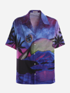 Valentino Short-sleeve Water Sky Printed Shirt In Multicolor