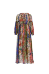 Zimmermann Tropicana Ruffled Pleated Floral-print Silk-crepon Dress In Multicolor