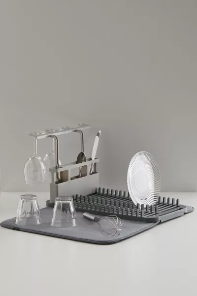 Urban Outfitters Umbra Dishrack With Mat In Charcoal