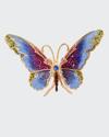 Jay Strongwater Large Butterfly Figurine In Multi