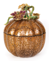 Jay Strongwater Leaf & Vine Jeweled Large Glass Jar