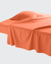 Anne De Solene Vexin 200 Thread-count Queen Flat Sheet In Epices