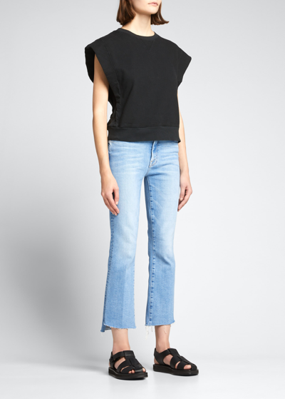 MOTHER THE INSIDER CROP STEP FRAY JEANS