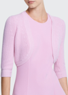 Michael Kors Cashmere Cropped Shrug In Rose